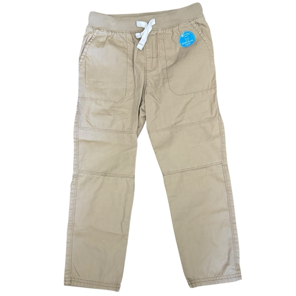 Carter's Khaki Pull-On Pants with White Drawstring NEW Sz 5T